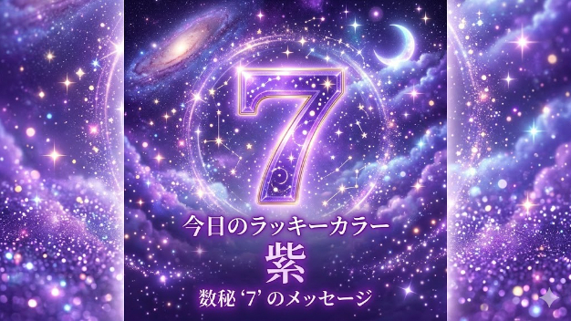 魔法のように好転する今日のラッキーカラー『紫』と、数秘『7』からのアドバイス✨