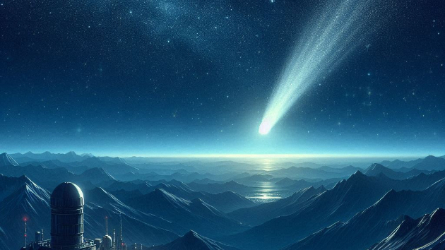 2025年　青い星が上空に現れる