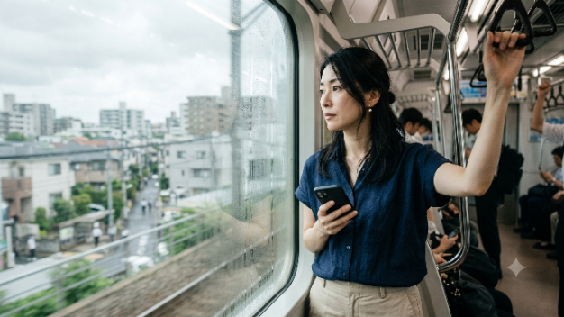 通勤電車の窓の曇り、既読のままの返信