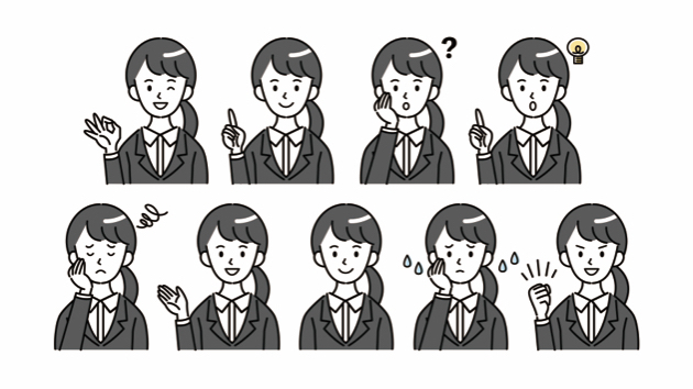 イラスト販売 スーツ姿の女性9点 松浦 お順 Coconalaブログ