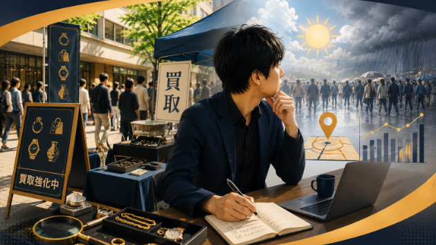催事買取は「立地」で9割決まる｜天候と人流という、読めない変数との付き合い方