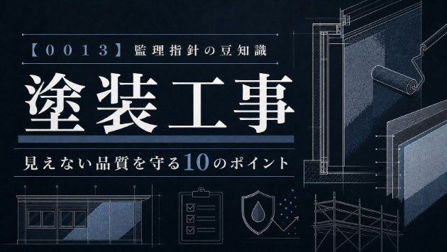 【００１３_塗装工事】公共建築工事・改修工事　監理指針の豆知識♪