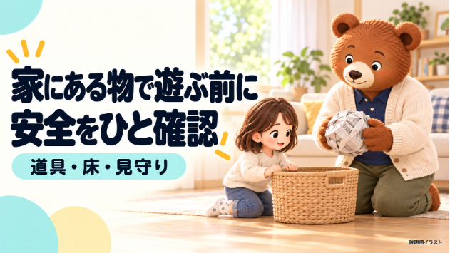 家にある物で遊ぶ前の安全確認