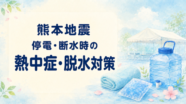 【令和8年熊本地震】停電・断水の避難生活で命を守る、熱中症・脱水の見分け方