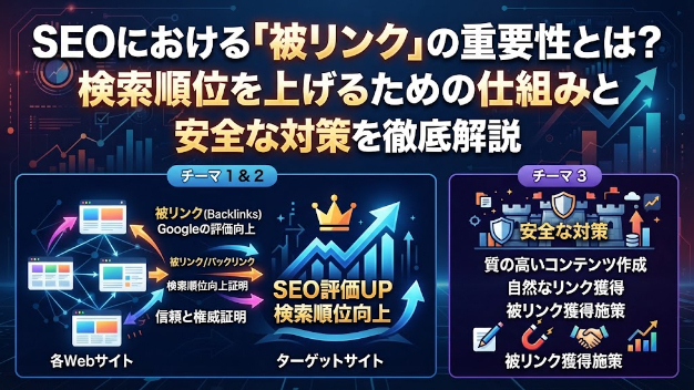 SEOにおける「被リンク」の重要性とは？検索順位を上げるための仕組みと安全な対策を徹底解説