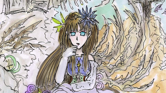 ダークファンタジー小説『黒魔術師の少女と薔薇園』