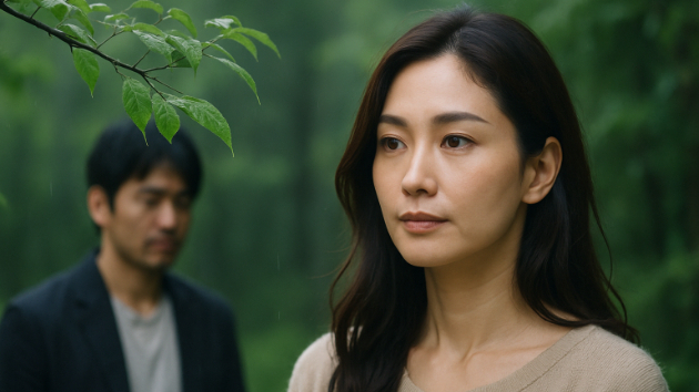 若葉に落ちた雨粒が映す“彼の本音”のシンボル