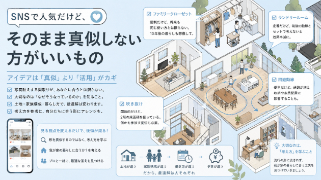 SNSで人気だけど、そのまま真似しない方がいいもの