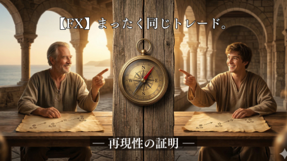 【FX】まったく同じトレード。