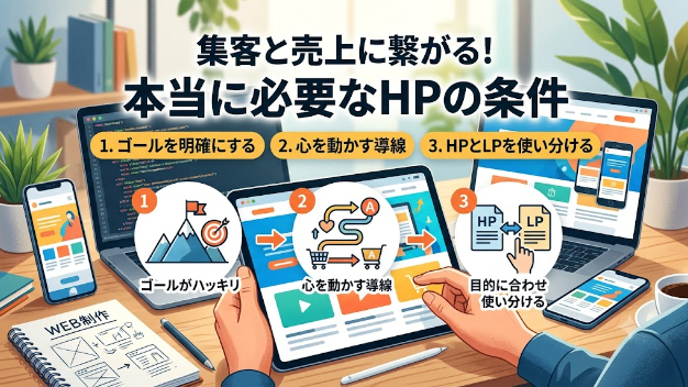 スマホ対応は当たり前！今の時代に本当に必要なHPの条件とは