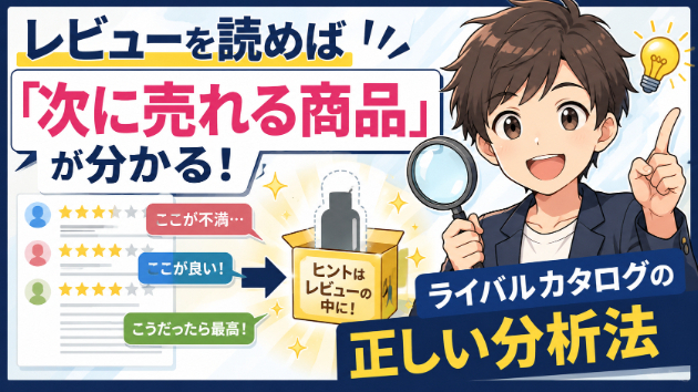 レビューを読めば「次に売れる商品」が分かる！ライバルカタログの正しい分析法
