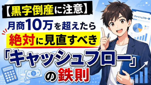 【黒字倒産に注意】月商10万を超えたら絶対に見直すべき「キャッシュフロー」の鉄則