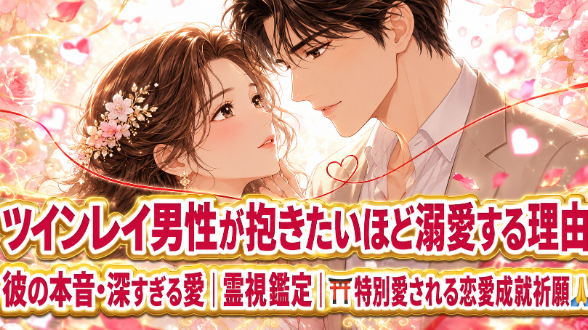 【ツインレイ男性が抱きたいほど溺愛しているのに距離を置く理由】『深すぎる愛で結ばれたい』恋愛占い 祈祷師 土岐天命｜⛩️特別愛される恋愛成就祈願🙏