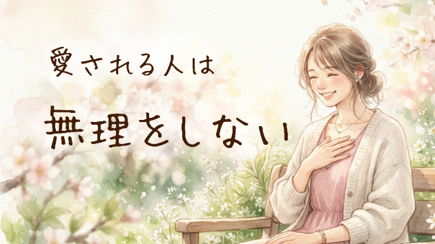 優しい人ほど知ってほしい 🌸大切にされる人の3つの習慣