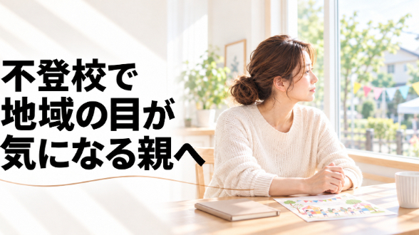 不登校で地域の目が気になる｜子供会の休み方とつながり方