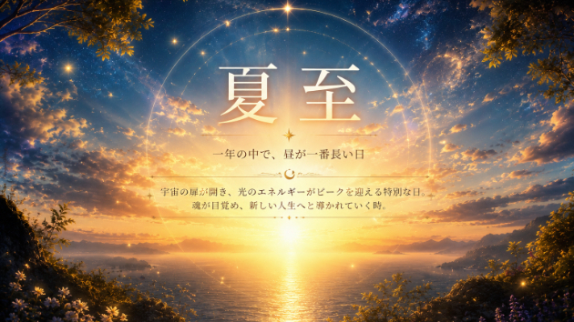 2026年6月21日 夏至 宇宙の扉が開き、次のステージへ導かれる時