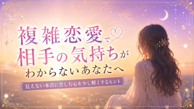複雑恋愛で相手の気持ちがわからない時に知っておきたいこと