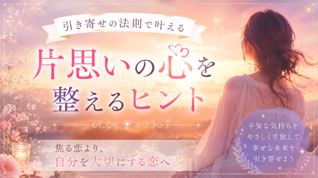引き寄せの法則で恋愛は変わる？片思いを前向きに進めるための考え方