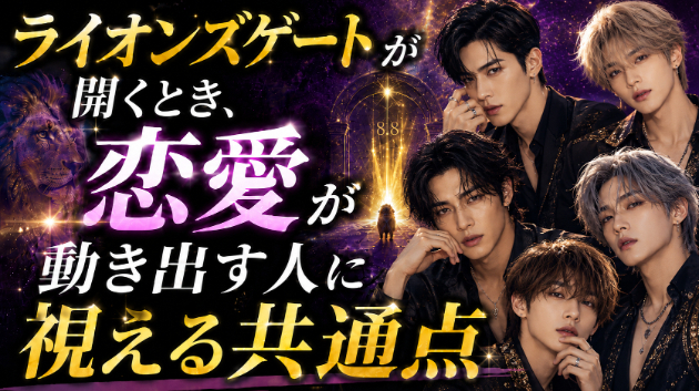 ライオンズゲートが開くとき、恋愛が動き出す人に視える共通点　霊視鑑定　💗