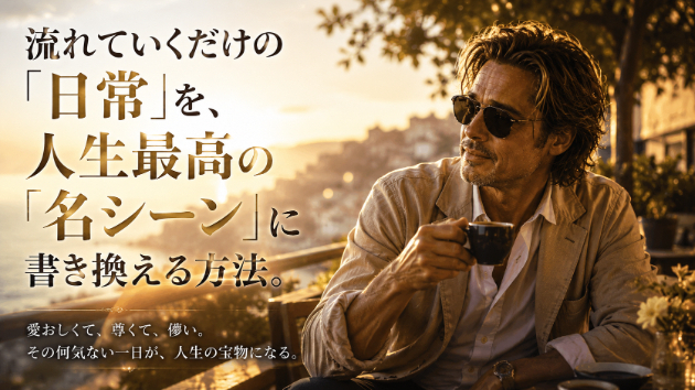 流れていくだけの「日常」を、人生最高の「名シーン」に書き換える方法