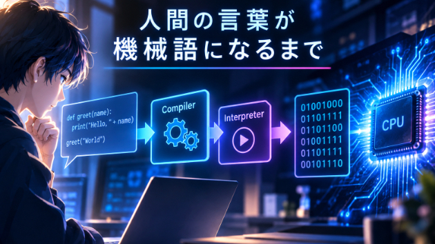 人間の言葉が機械語になるまで ― コンパイラとインタープリターの中身