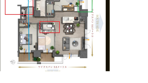 トイレが家の真ん中にある家