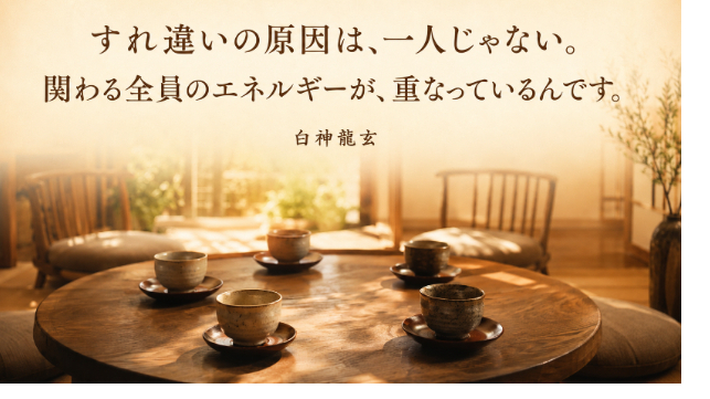 すれ違いの原因は、一人じゃない。関わる全員のエネルギーが重なっているんです