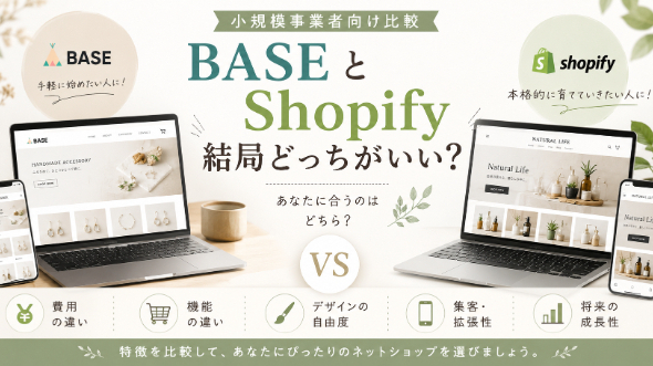BASEとShopify、小規模事業者にはどちらが向いている？