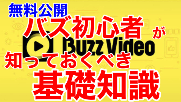 ■バズビデオ初心者が知っておきべき基礎知識■