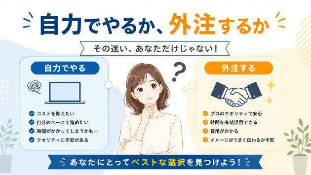 【Canva vs プロ】デザインは自力で頑張るべき？それとも外注？迷ったときの判断基準