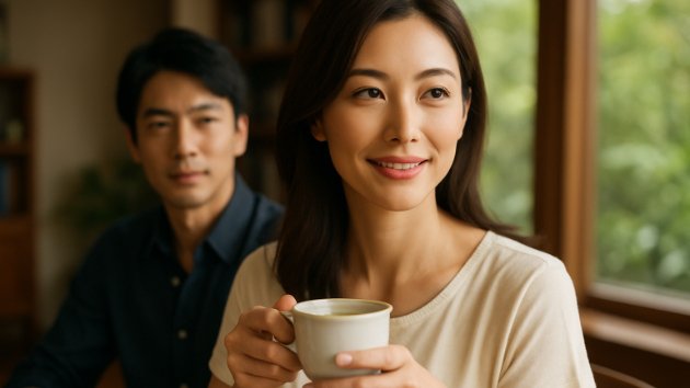 緑茶の新芽が香る午後に芽生える“恋の確信”