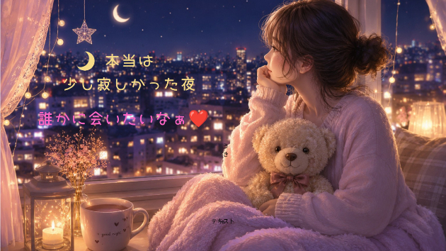 🌙本当は少し寂しかった夜