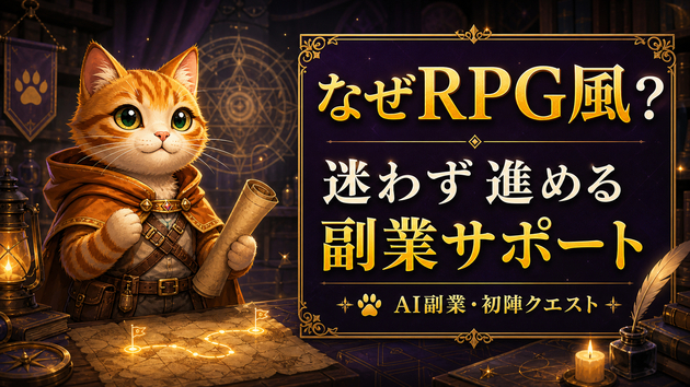 なぜ私は、副業サポートをRPG風にしたのか