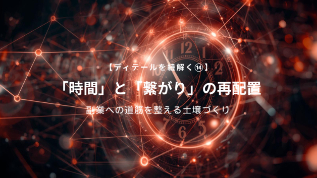 【ディテールを紐解く⑭】「時間」と「繋がり」の再配置：副業への道筋を整える土壌づくり