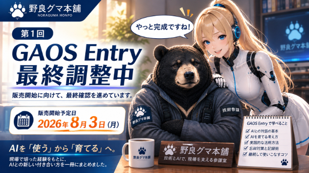 GAOS Entry 最終調整中