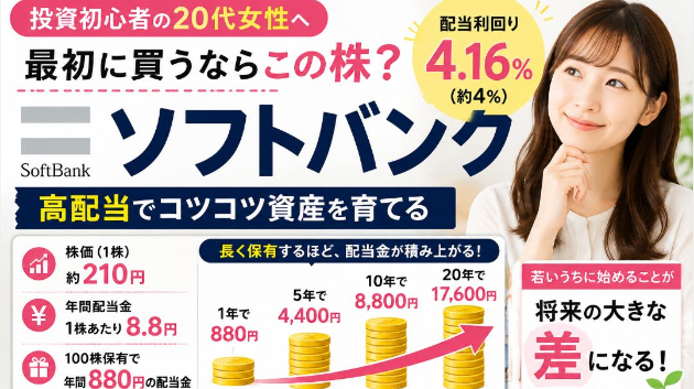 投資初心者　おすすめの銘柄　ソフトバンク【9434】