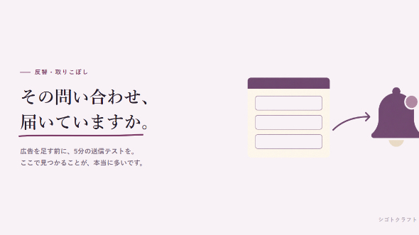 問い合わせフォームの反響を取りこぼさない仕組みの作り方