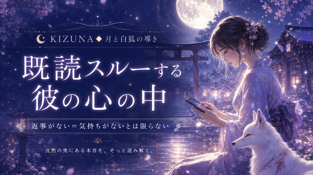 既読スルーする彼の心の中｜返事がない＝気持ちがないとは限らない