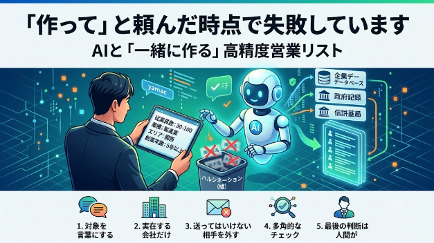 AIに営業リストを作らせてはいけない。私の作り方
