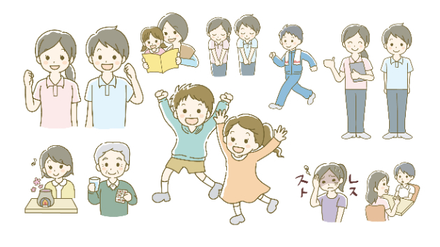 制作実績紹介【145】パンフレット用　イラスト制作