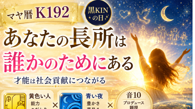 K192「あなたの長所は誰かのためにある」 