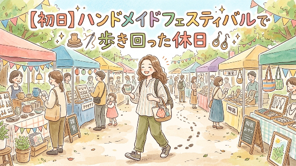 【初日】ハンドメイドフェスティバルで歩き回った休日