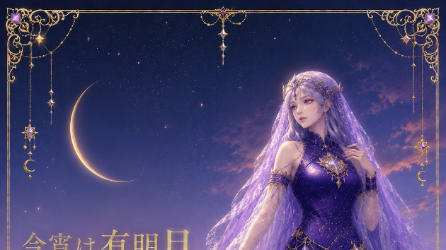 月が静消える夜に ── 有明かに月と、あなたの心のお話