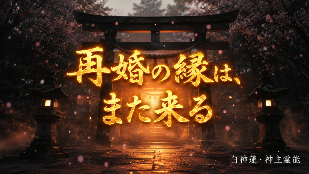 再婚占い・前の縁が終わった人に、神縁はまた来るのか。神言霊視が視る、次の御縁の根【再婚占い・神縁】