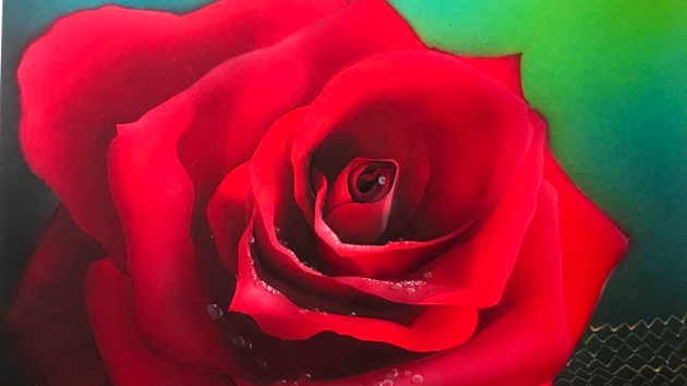 エアブラシ画「薔薇」｜山ノ上 嘉治｜coconalaブログ