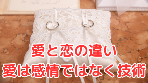 愛と恋の違い!愛は感情ではなく技術!|ルカ@アプリ婚夫婦が恋愛・婚活サポート|coconalaブログ