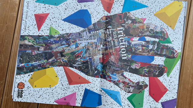 ストリートクライミングがテーマのZINE内のコラージュを担当