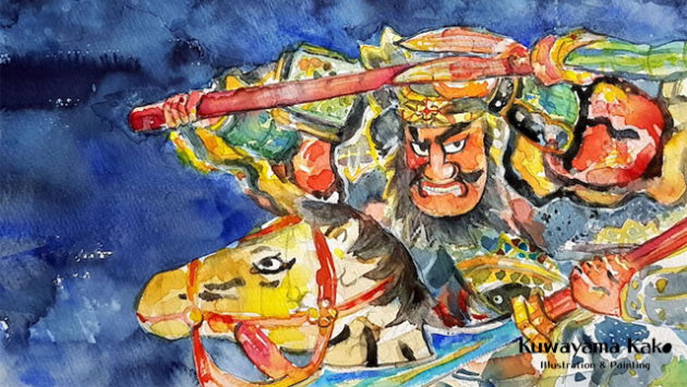 ねぶた祭り 絵画 漆塗り額縁 ねぶた祭り | KuwayamaKako